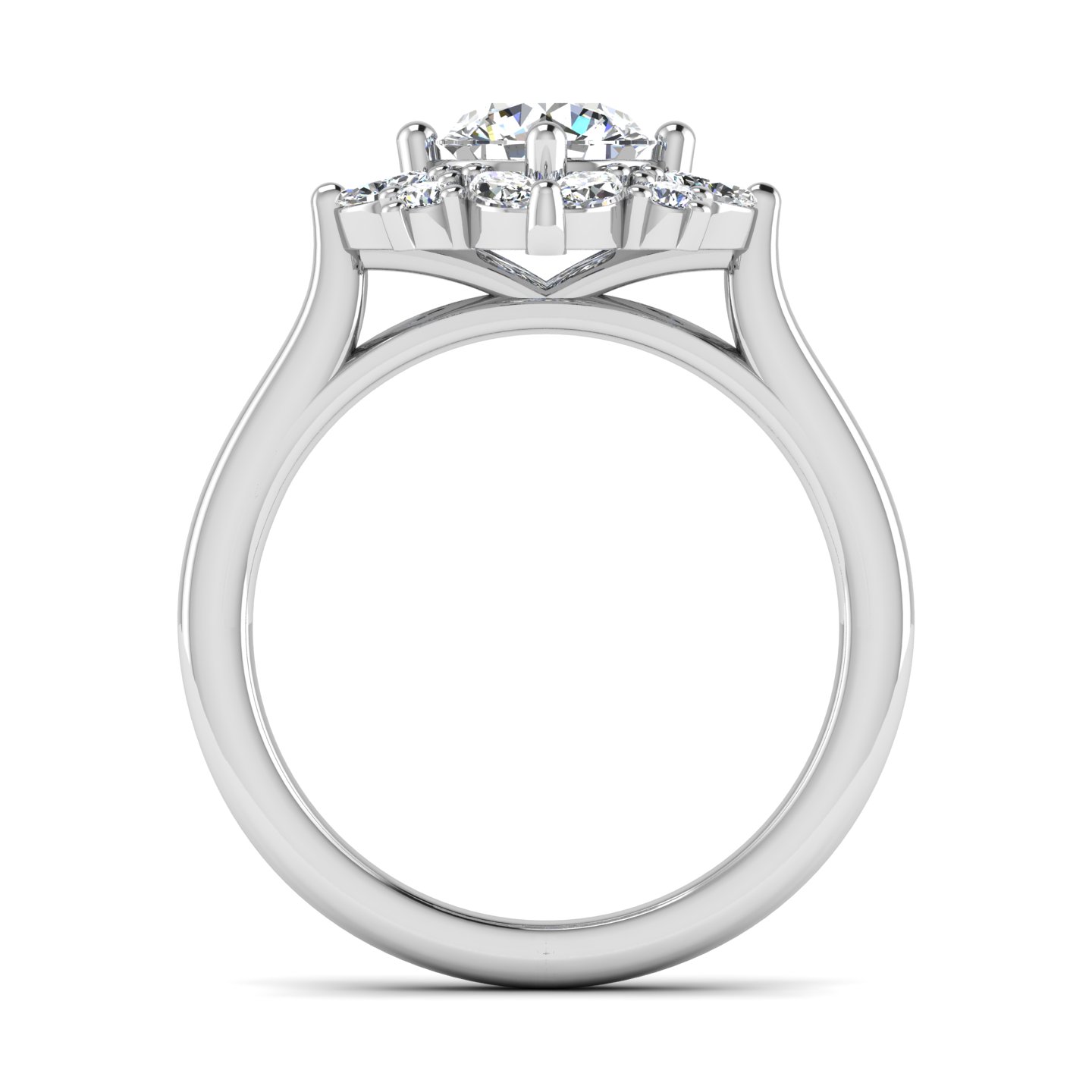 Samantha Marquise Halo Engagement Ring